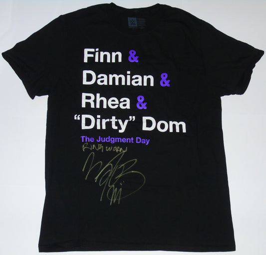 Finn Balor Signed & Ring Worn WWE Wrestling Judgment Day T-Shirt
