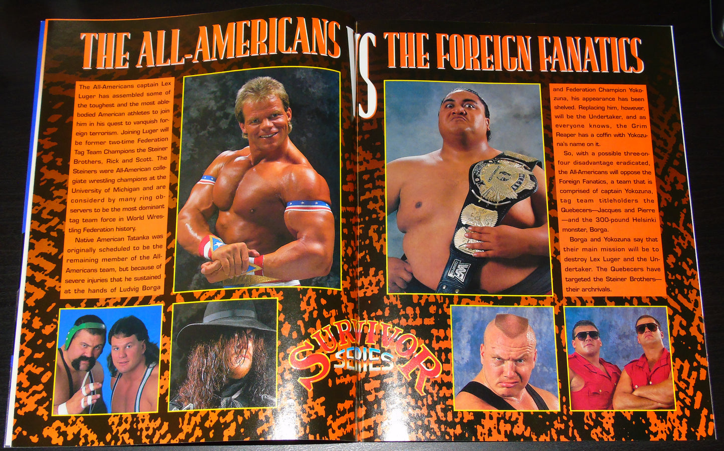 WWF Wrestling 7th Annual Survivor Series 1993 Official Souvenir Edition Magazine