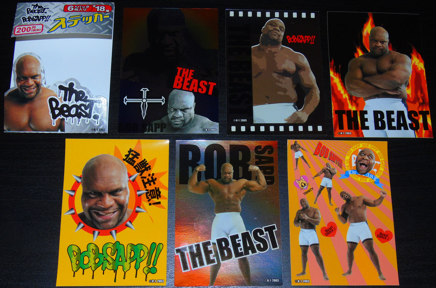 NJPW The Beast Bob Sapp Packet of Stickers