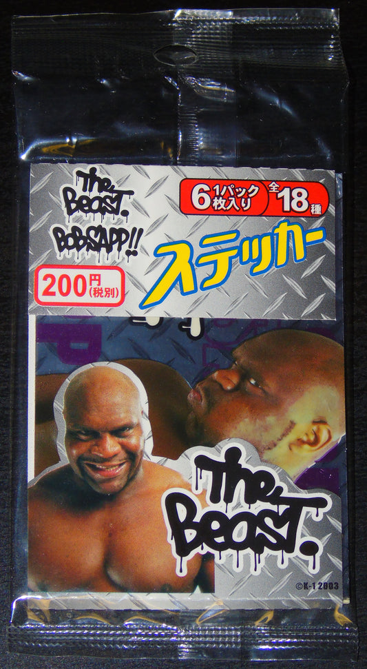 NJPW The Beast Bob Sapp Packet of Stickers