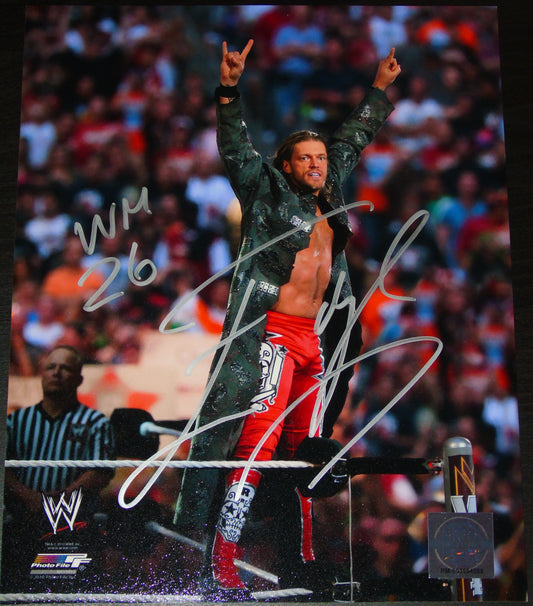 Edge WWE Signed Photofile Photo