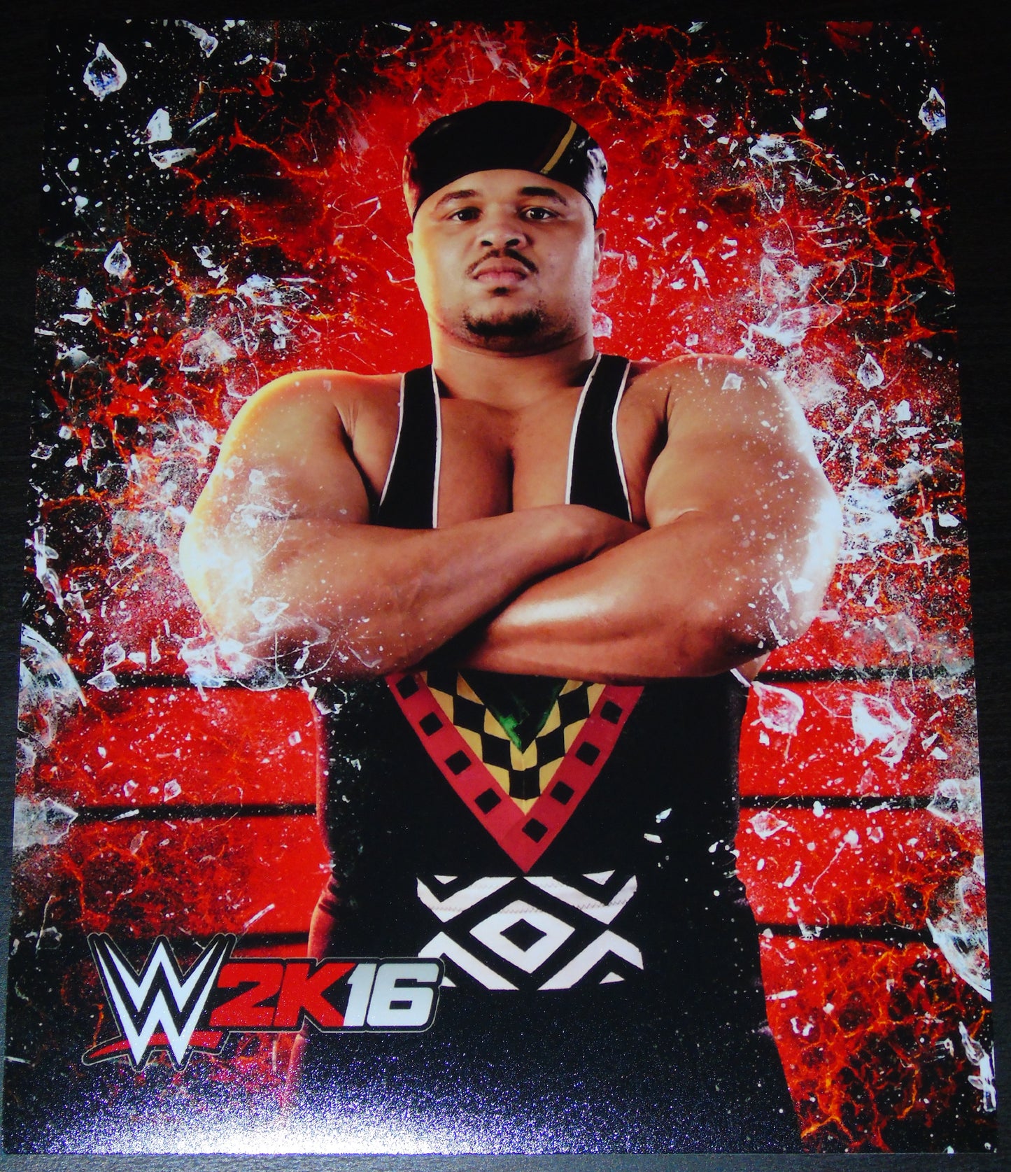 D'Lo Brown WWE 8x10" 2K16 Promo Photo