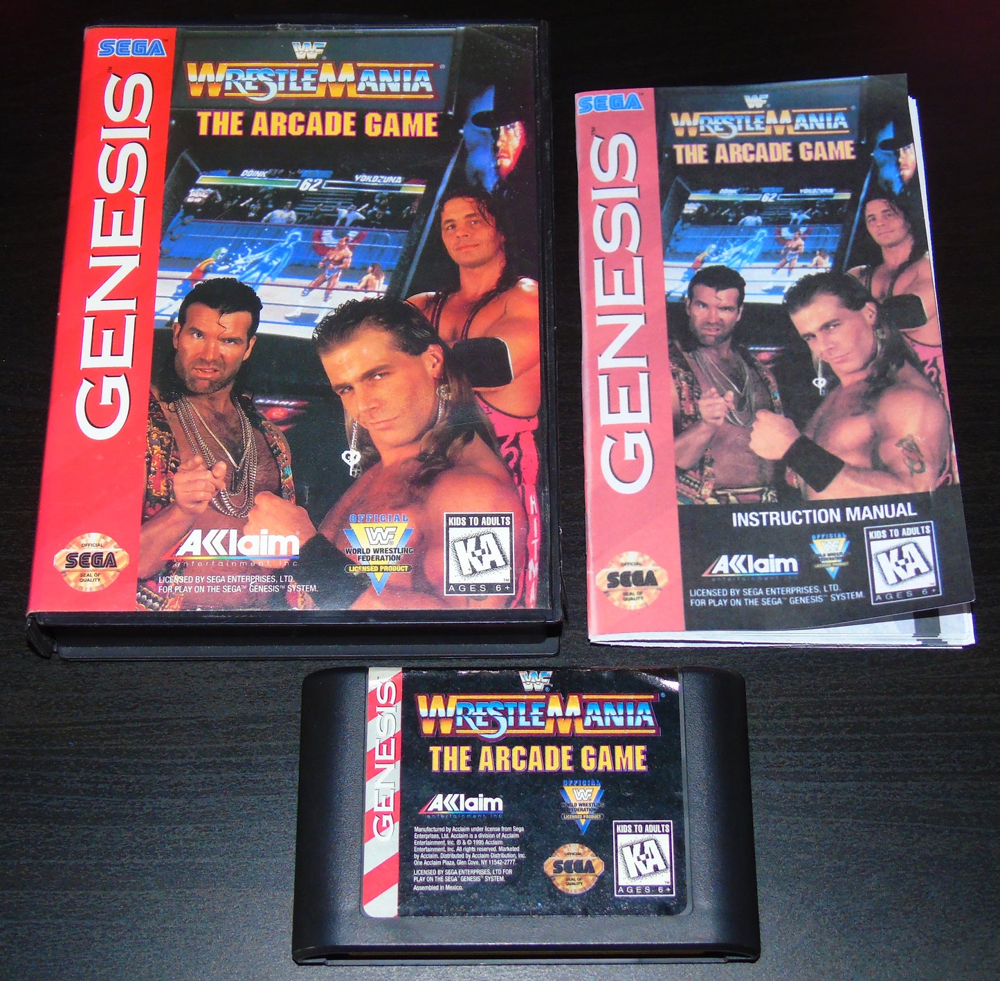 Sega Mega Drive/Genesis WWF Wrestlemania The Arcade Game