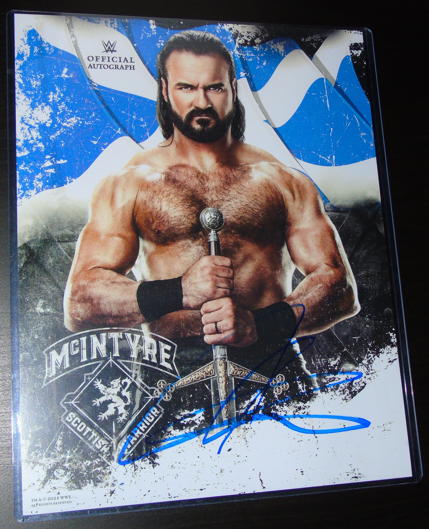 Drew McIntyre WWE Event Exclusive Signed Poster