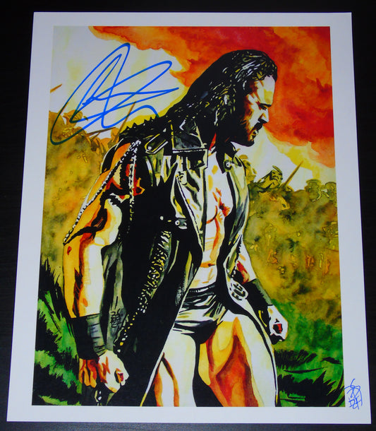 WWE Drew McIntyre Signed Rob Schamberger Poster