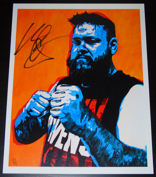 WWE Kevin Owens Signed Rob Schamberger Poster