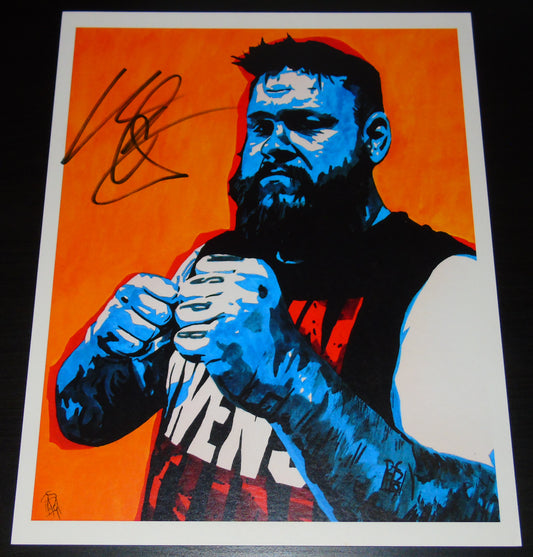 WWE Kevin Owens Signed Rob Schamberger Poster