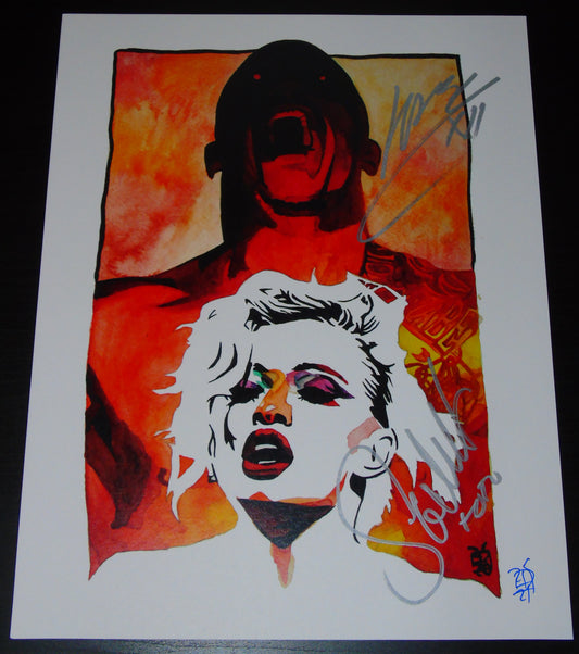 WWE Karrion Kross & Scarlett Signed Rob Schamberger Poster