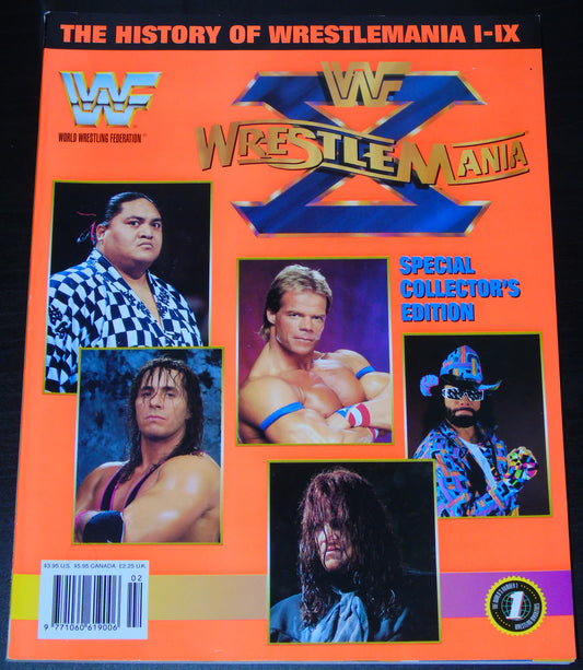 WWF Wrestling History of Wrestlemania I - IX Official Special Collectors Edition Magazine