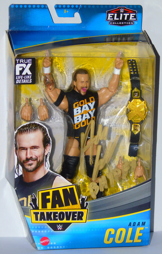 Adam Cole Signed NXT/WWE Mattel Elite Fan Takeover Wrestling Figure