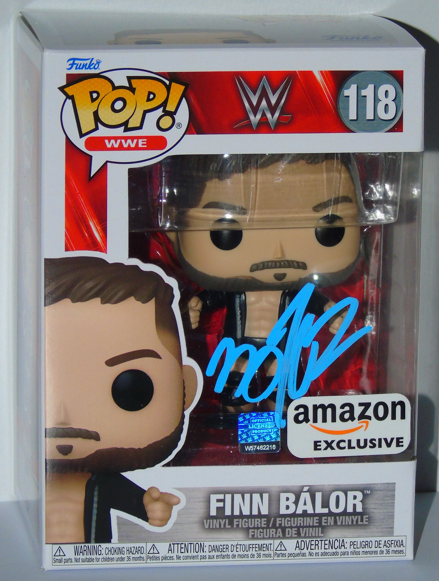 Finn Balor WWE Funko Pop! Vinyl Signed Amazon Exclusive Figure