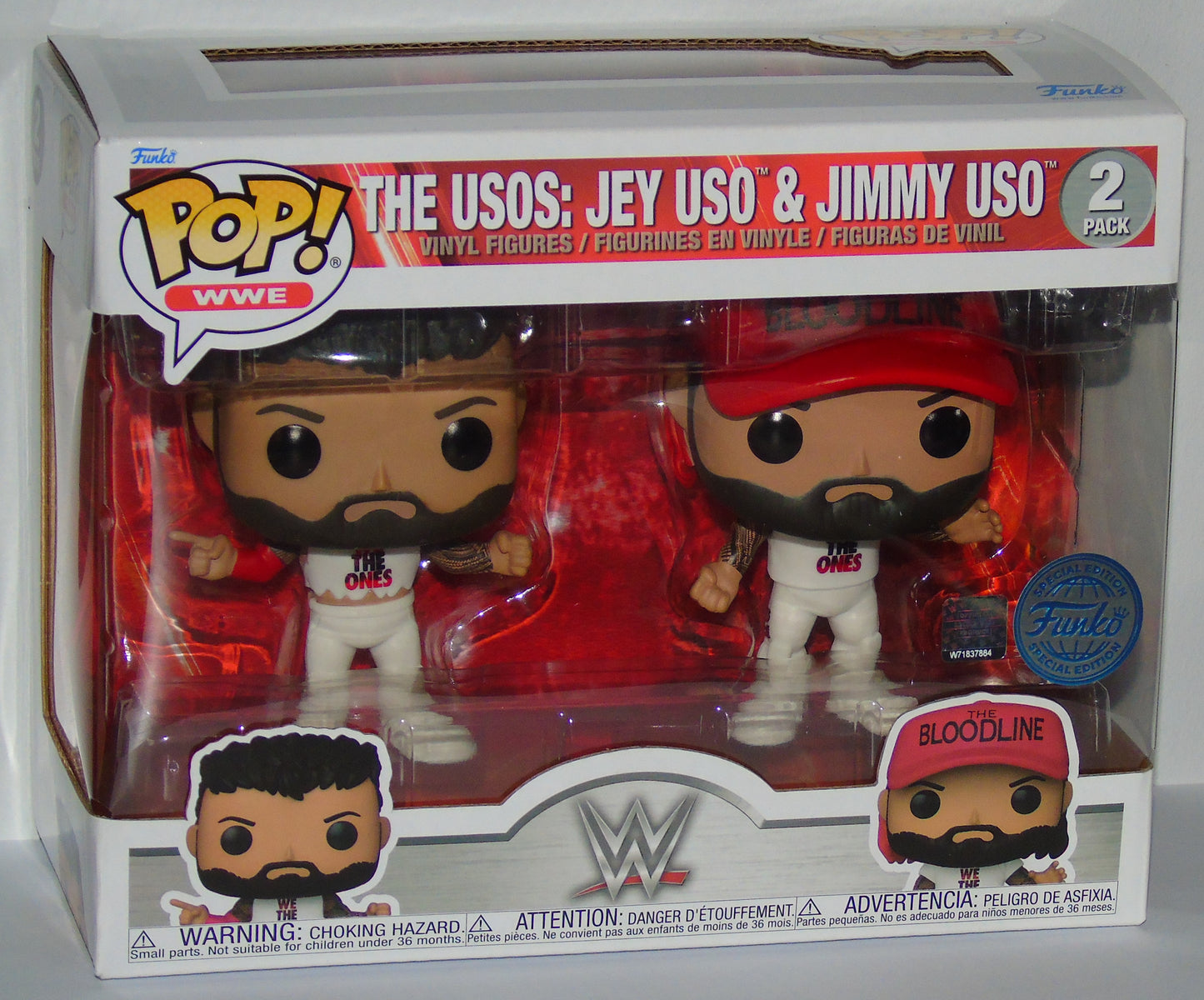 The Uso's Jey & Jimmy Uso Funko WWE Pop! Vinyl Figure Set