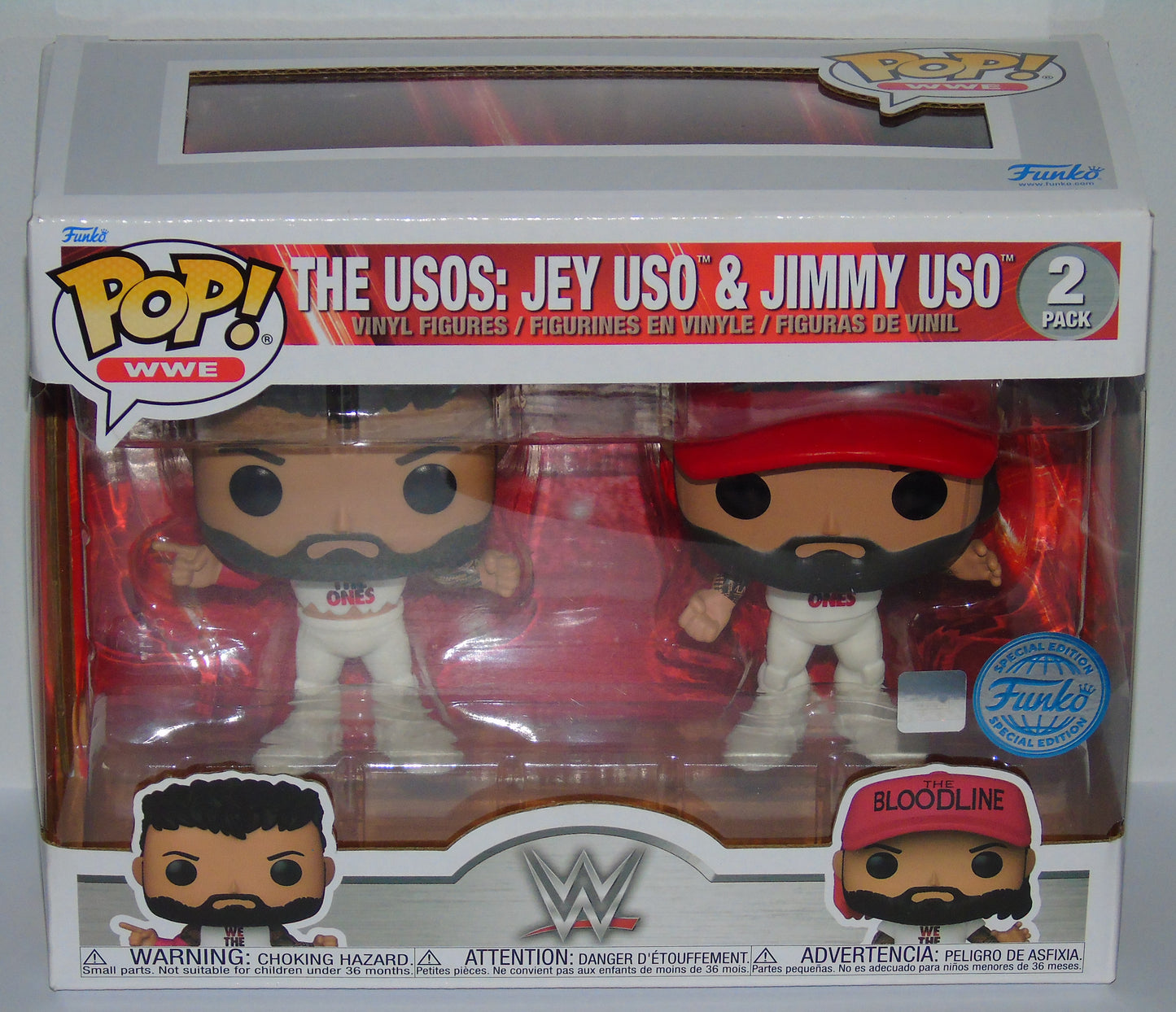 The Uso's Jey & Jimmy Uso Funko WWE Pop! Vinyl Figure Set