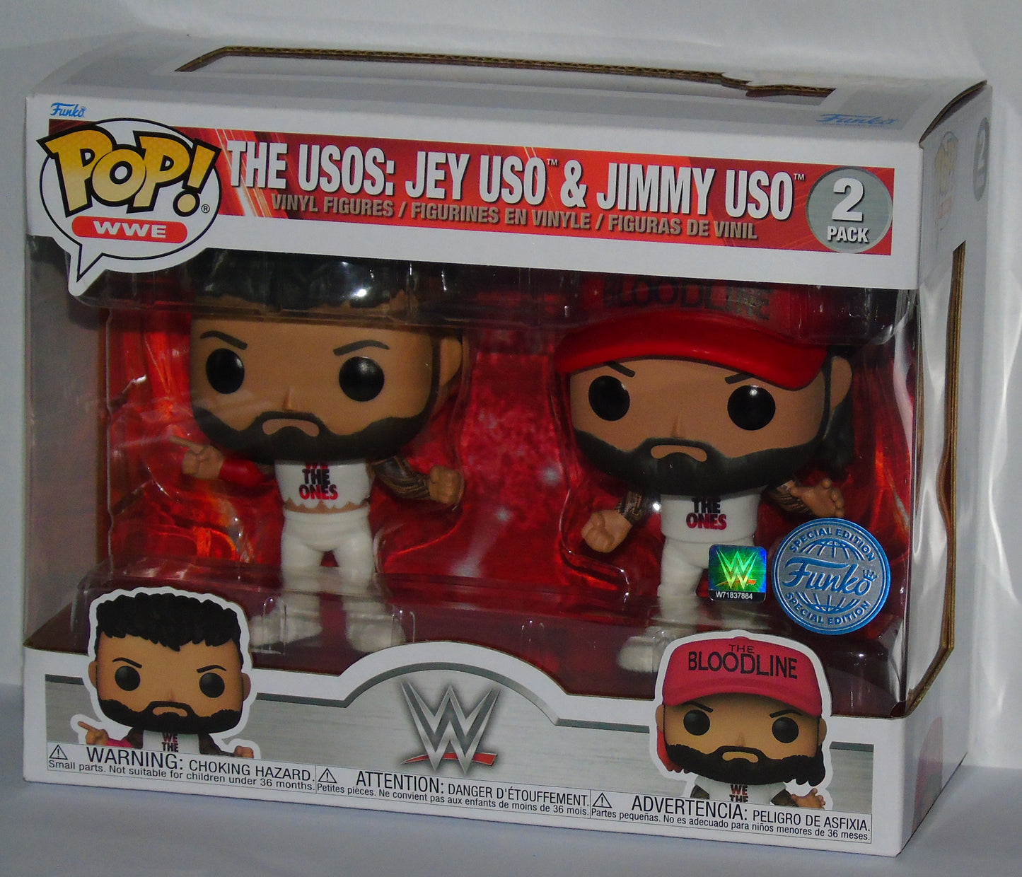 The Uso's Jey & Jimmy Uso Funko WWE Pop! Vinyl Figure Set