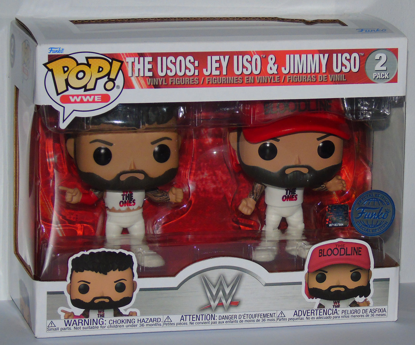 The Uso's Jey & Jimmy Uso Funko WWE Pop! Vinyl Figure Set