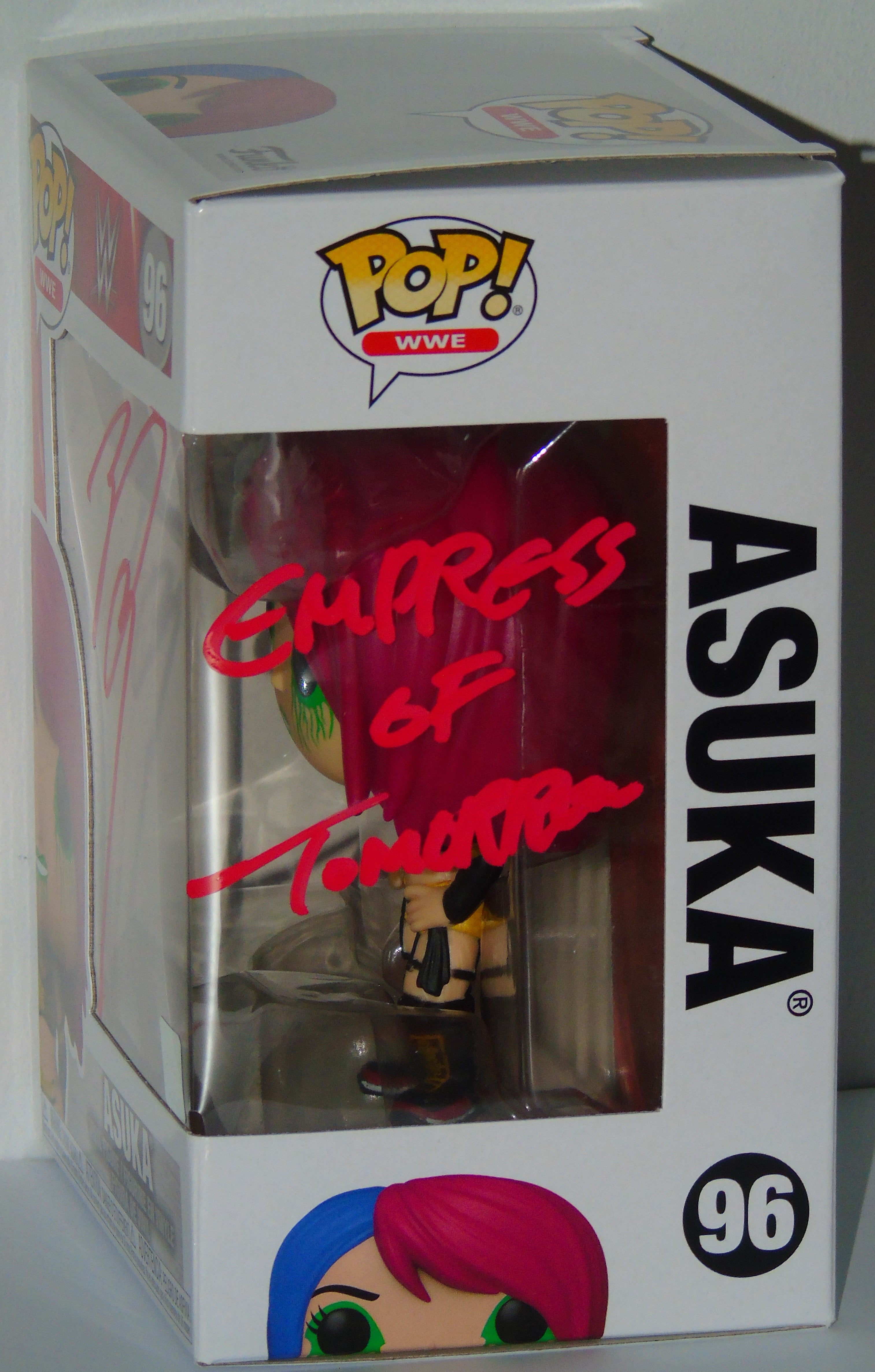 Factory Asuka signed WWE Superstar Funko Pop Figure Target Exclusive Beckett