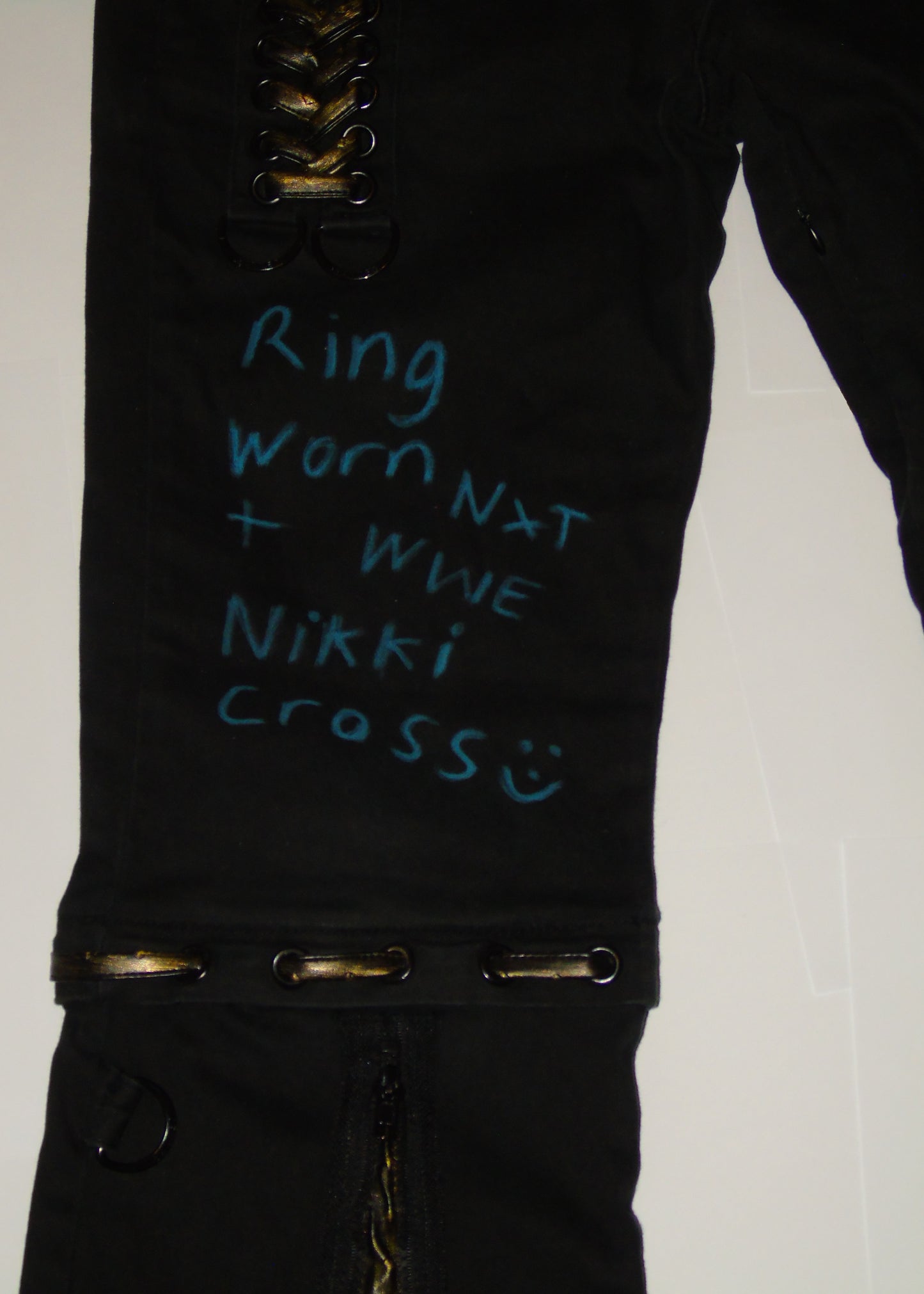 Ring Worn & Signed Nikki Cross NXT WWE Combat Trousers