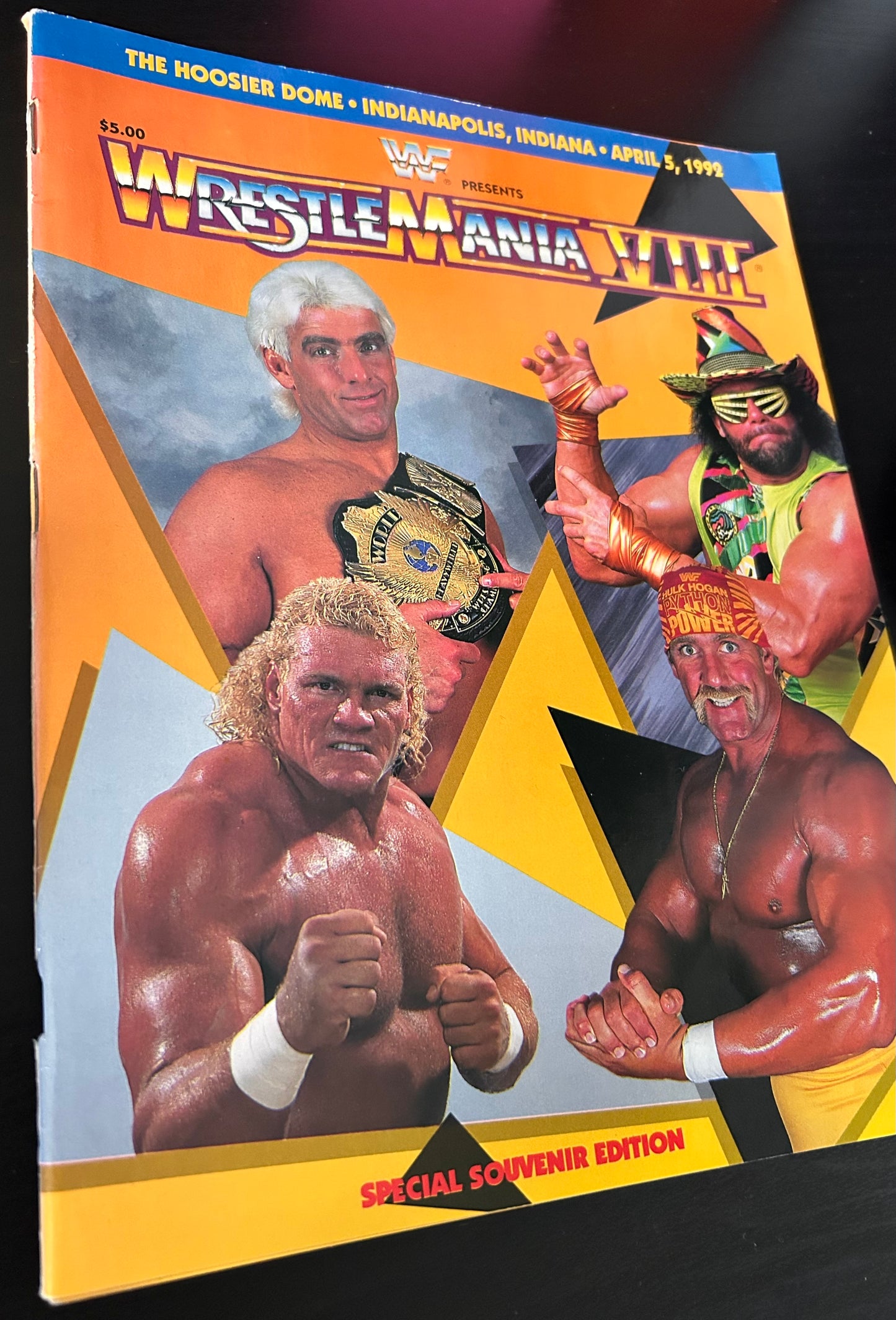 WWF Wrestling Wrestlemania VIII 1992 Official Souvenir Edition Magazine