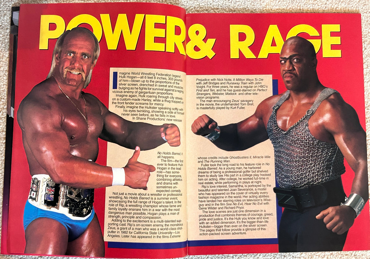 WWF No Holds Barred Movie Magazine