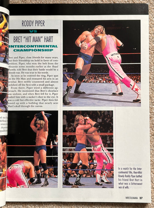 WWF Wrestling History of Wrestlemania I - IX Official Special Collectors Edition Magazine