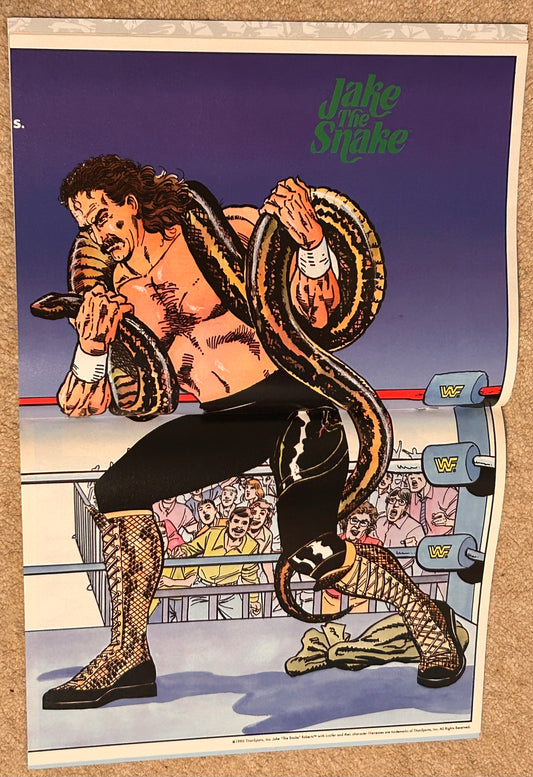 WWF Battlemania Comic Issue 4 w/Posters