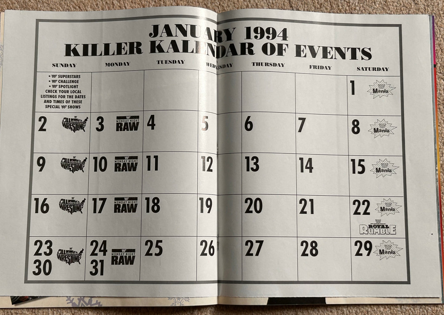 WWF Magazine January 1994