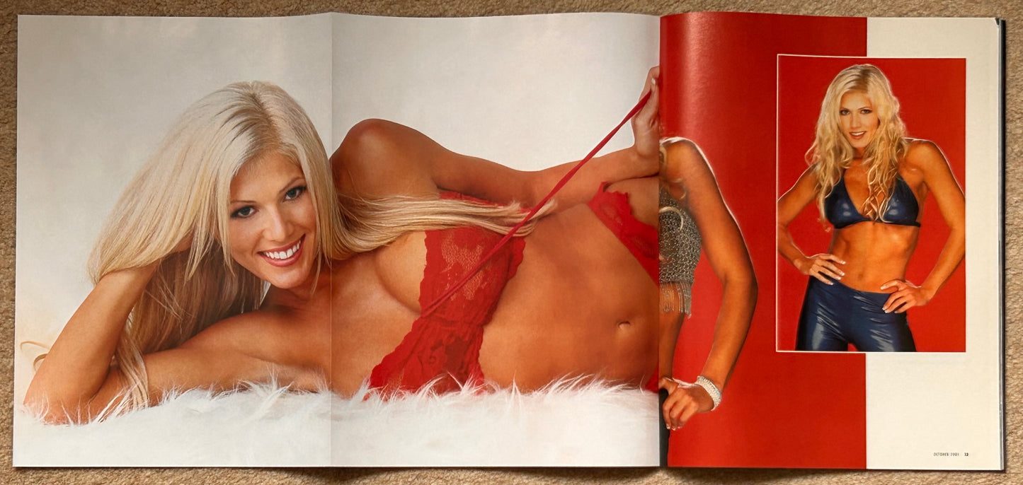 WWF Raw Magazine October 2001 w/Poster