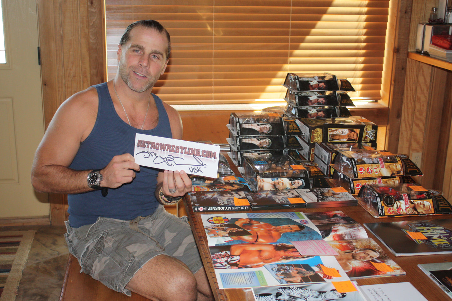 Shawn Michaels WWE Signed Promo Photo
