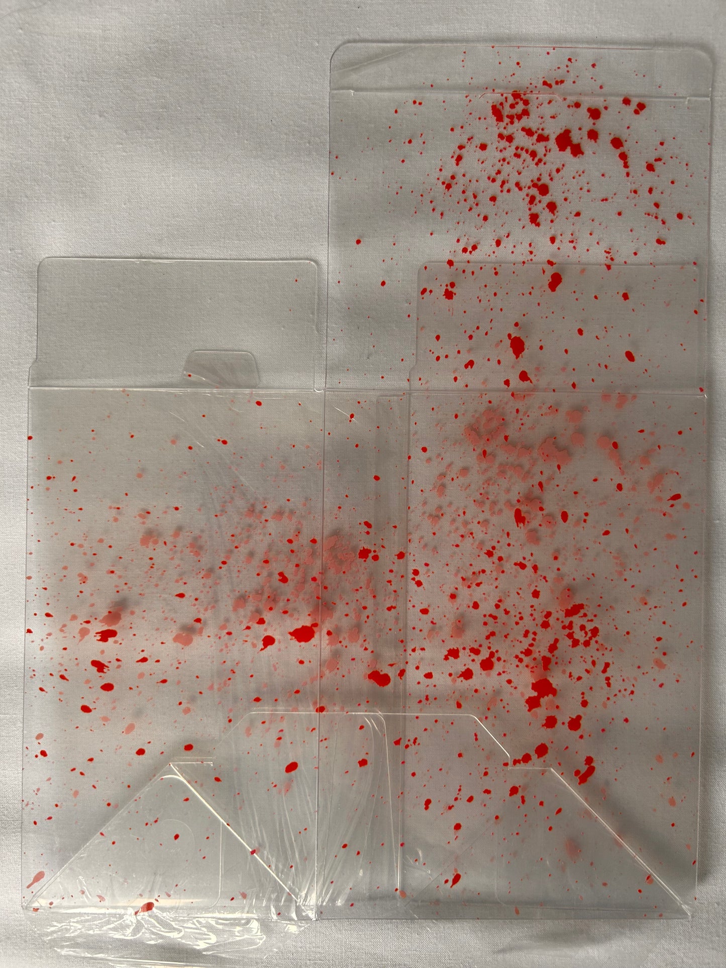 Funko style Pop! Vinyl Soft Shell Blood Splatter Protector Box