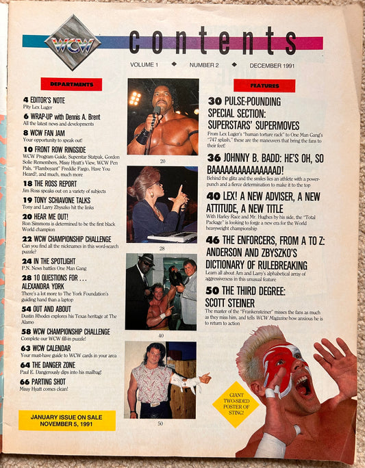 WCW Magazine December 1991