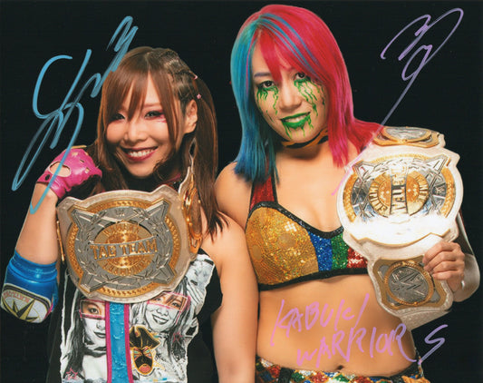 Kabuki Warriors Asuka & Kairi Sane WWE Signed Photo