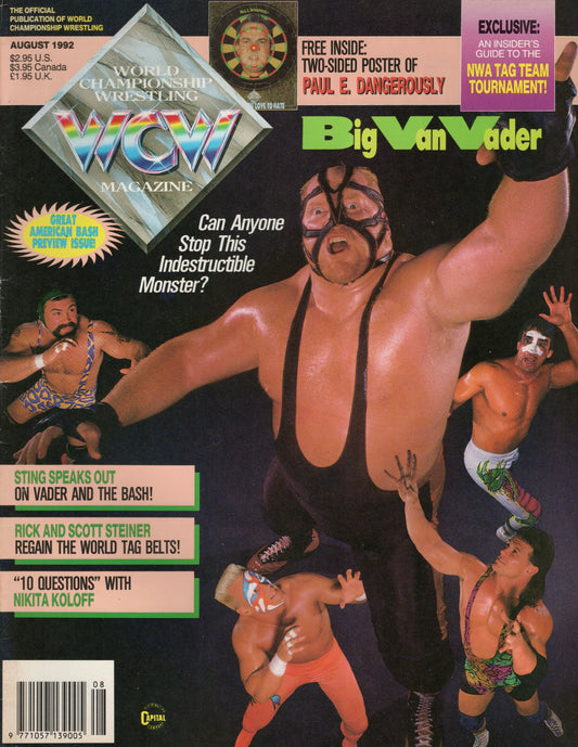 WCW Magazine August 1992