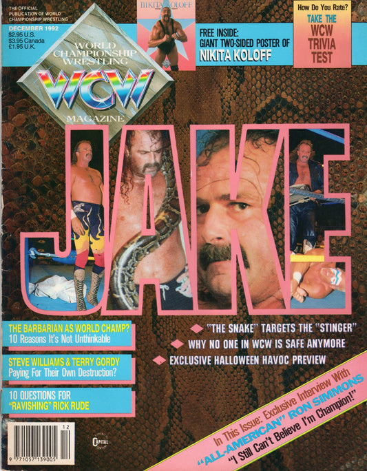 WCW Magazine December 1992