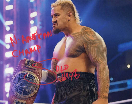 Solo Sikoa WWE Signed Photo