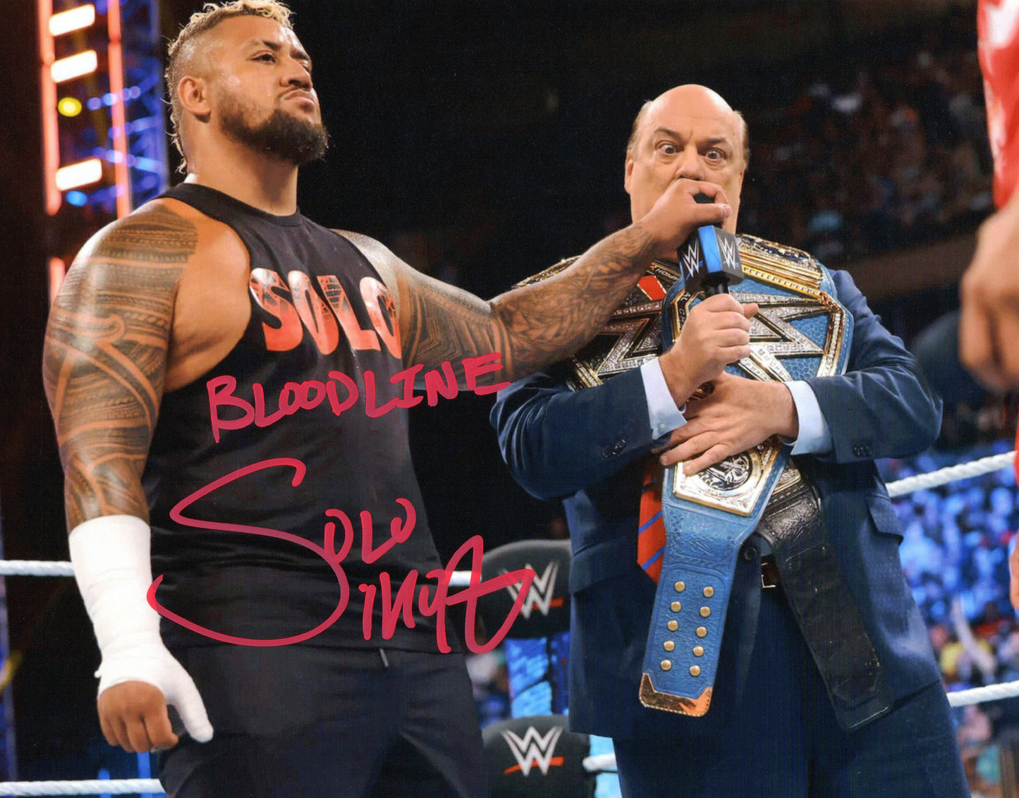 Solo Sikoa WWE Signed Photo
