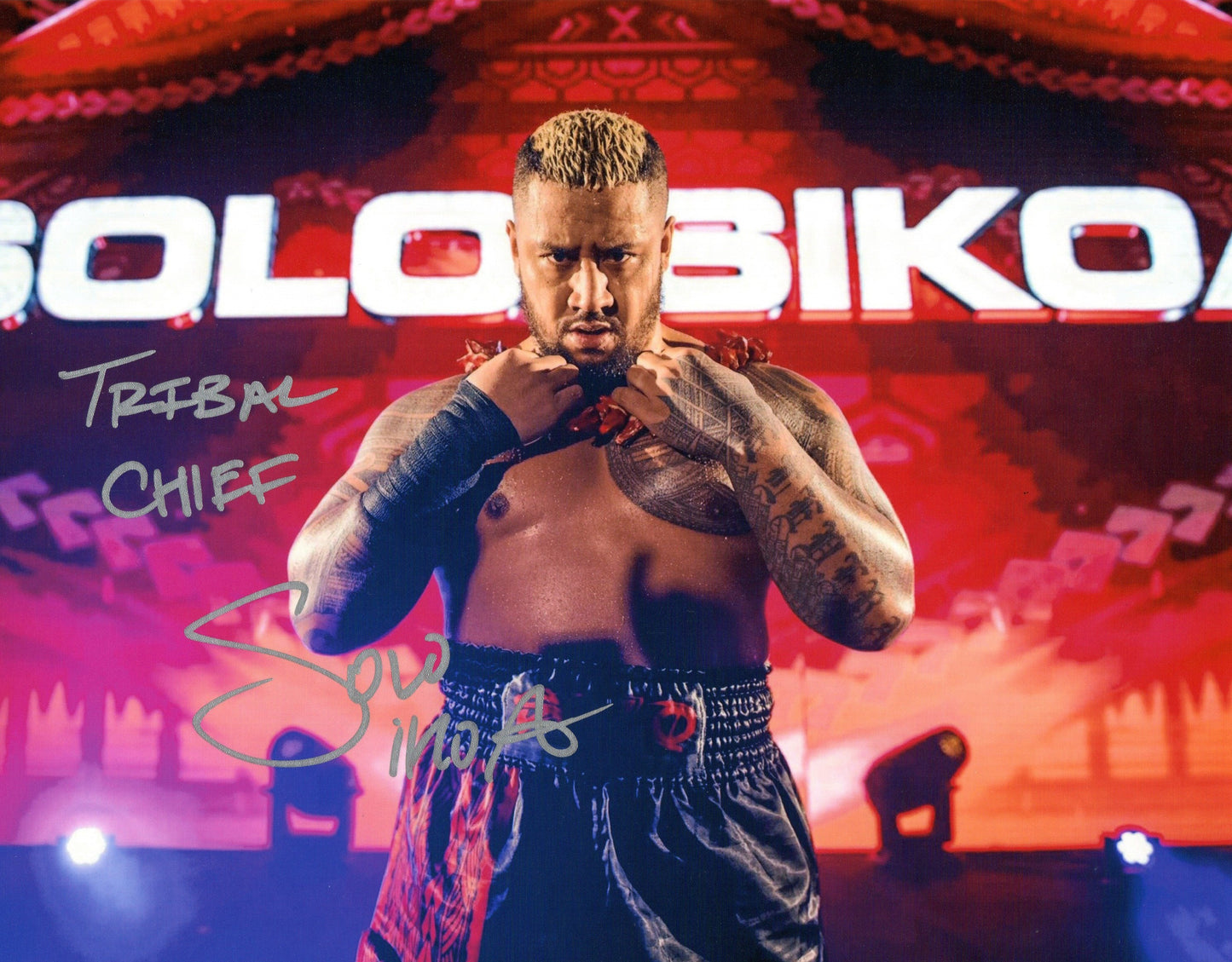 Solo Sikoa WWE Signed Photo