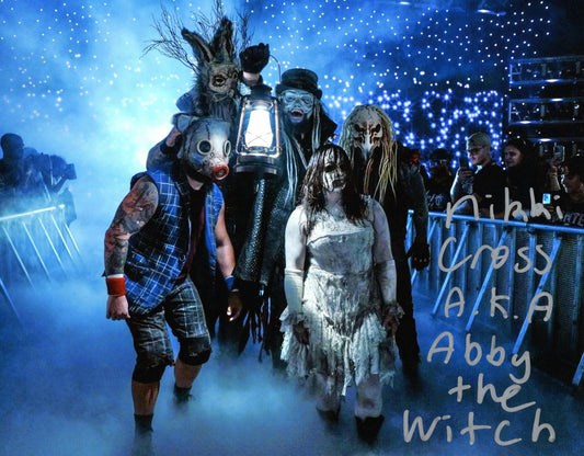 Abby The Witch WWE Signed Wyatt Sicks Photo