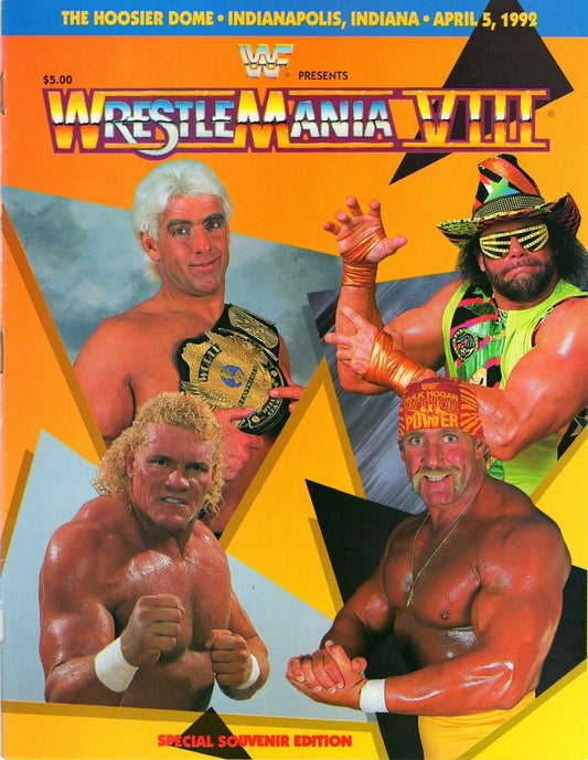 WWF Wrestling Wrestlemania VIII 1992 Official Souvenir Edition Magazine