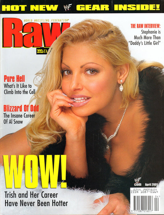 WWF Raw Magazine April 2001 w/Poster