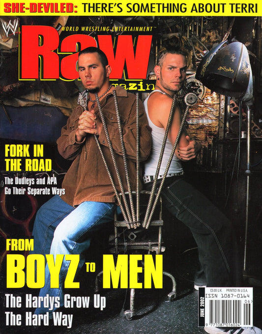 WWE Raw Magazine June 2002 w/Poster