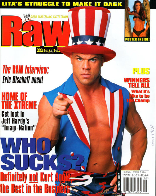 WWE Raw Magazine October 2002 w/Poster