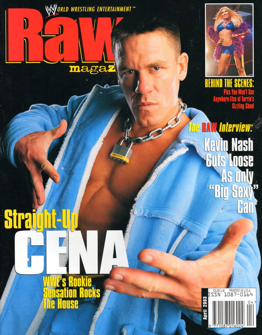 WWE Raw Magazine April 2003 w/Poster