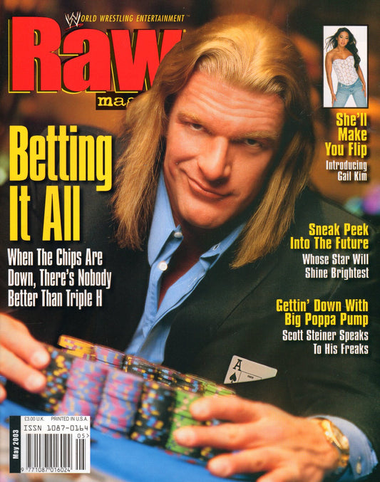 WWE Raw Magazine May 2003 w/Poster