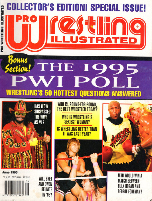 PWI Pro Wrestling Illustrated Magazine June 1995