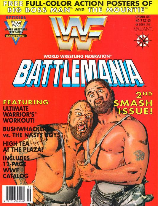 WWF Battlemania Comic Issue 2 w/Posters