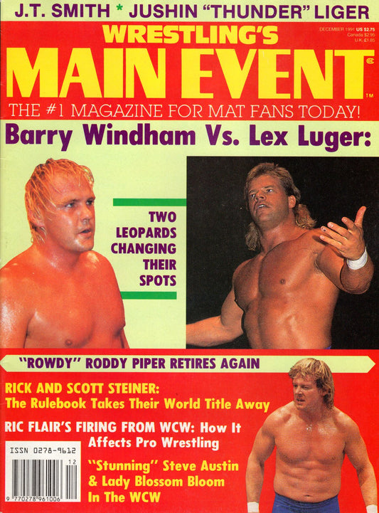 Wrestling's Main Event Magazine December 1991