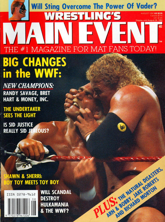 Wrestling's Main Event Magazine August 1992