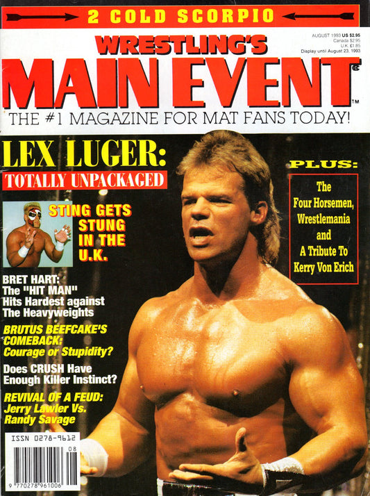 Wrestling's Main Event Magazine August 1993