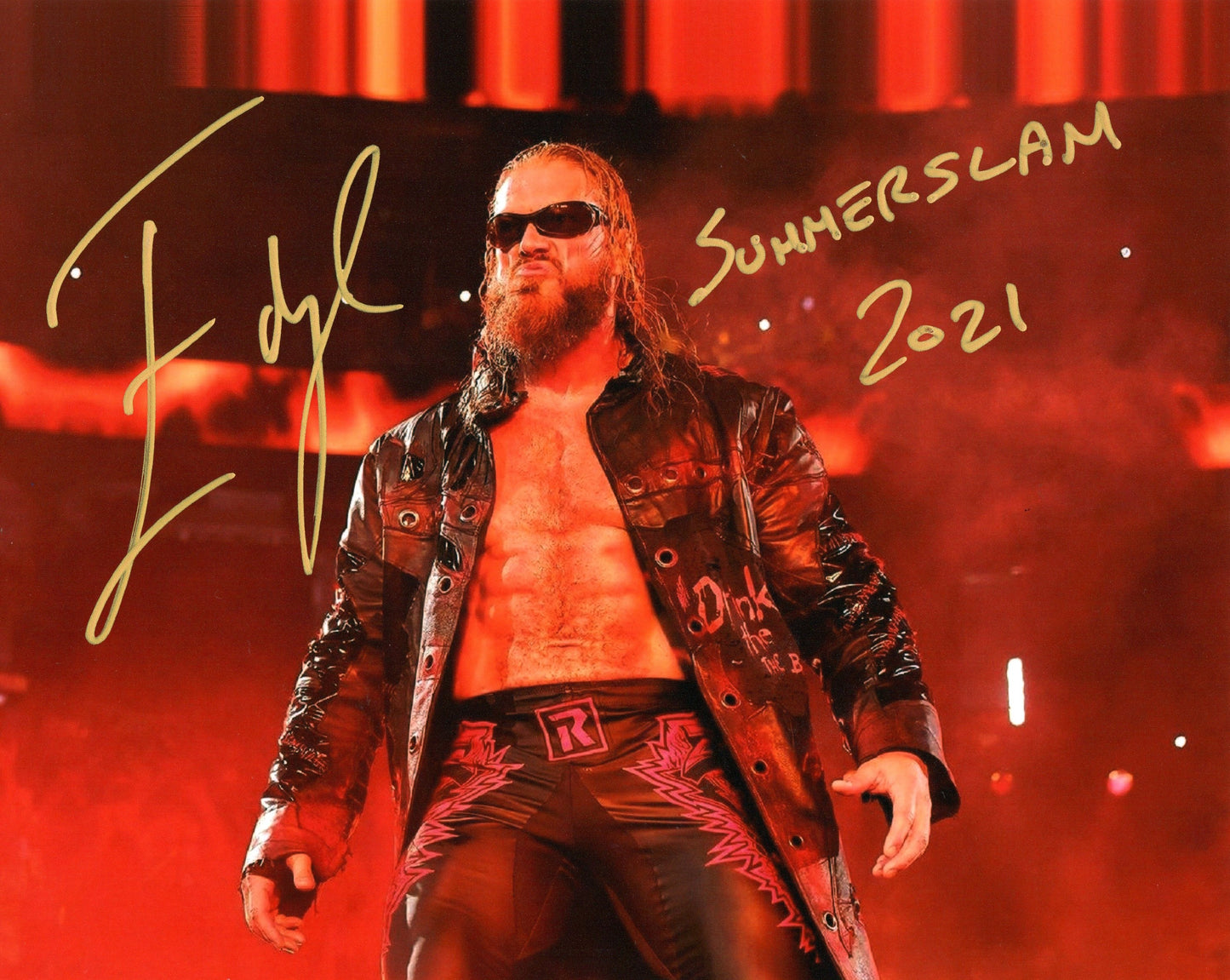 Edge WWE Signed Limited Numbered Summerslam 2021 Photo