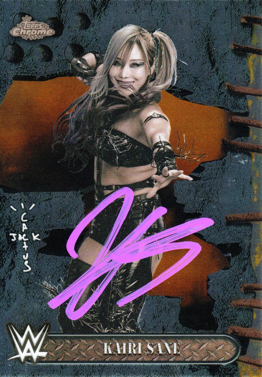 Kairi Sane signed WWE Topps Cactus Jack Series Trading Card
